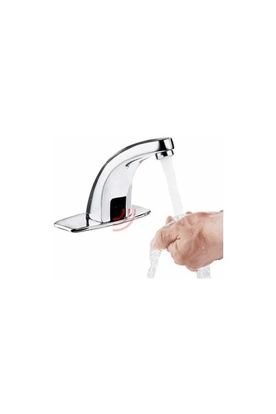Noonedibs Robinet automat pentru chiuvetă, robinet electronic pentru apă rece...