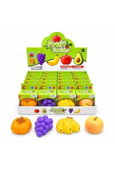 Fara brand Jucărie Antistres Fruit Squishy – Forme Fructe Colorate