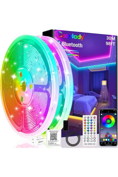 Generic 30M Bluetooth Strip Lights, LED Light Strips Controlled by Smart Phon...