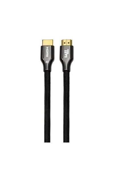 Generic كابل HDMI 2.1 بدقة 8K - سلك HDMI مجدول فائق السرعة 48 جيجابت في الثان...