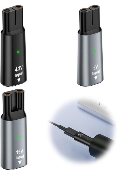 Generic شاحن USB-C من فيليبس ون بليد، محول شحن 3 قطع 5 فولت لـ Norelco QP2834...