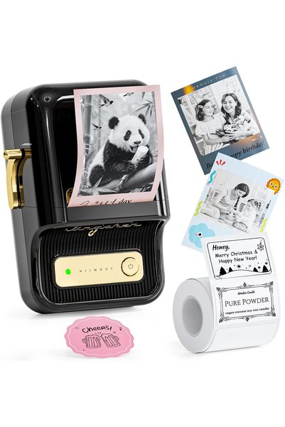 NiiMbot B21 Pro Label Maker, 300DPI Compatible with Red-Black Printing
