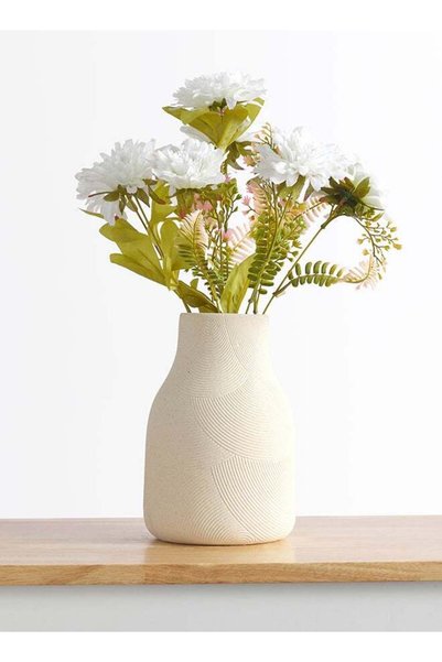 Noon East Daisy 1pc Flower Bunch with 9 buds – White | 43cm Artificial