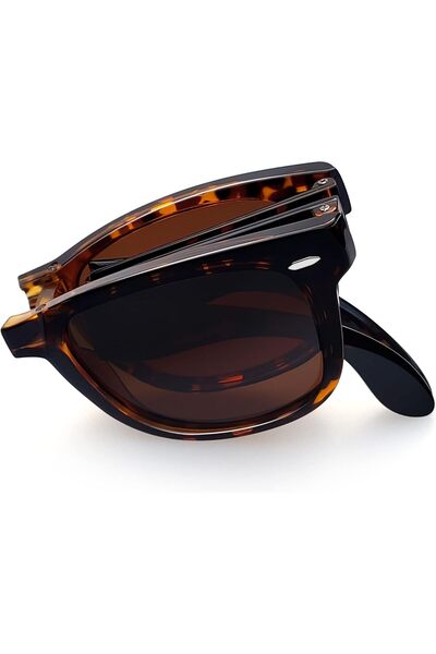Generic Square Folding Polarized Sunglasses for Mens Women UV400 Protection