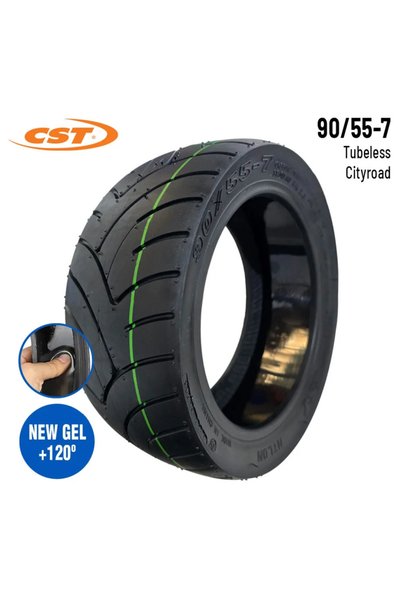 OEM Anvelopă CST 90/55-7 Tubeless cu Gel Antipană pentru Trotinetă Electrică