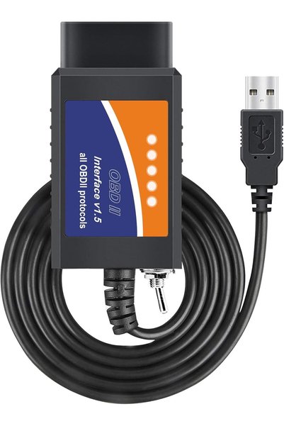 Generic محول ELM327 FORScan OBD2 USB لنظام التشغيل Windows، ماسح ضوئي ELMconf...