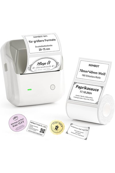 NiiMbot B31 Label Printer, Grey