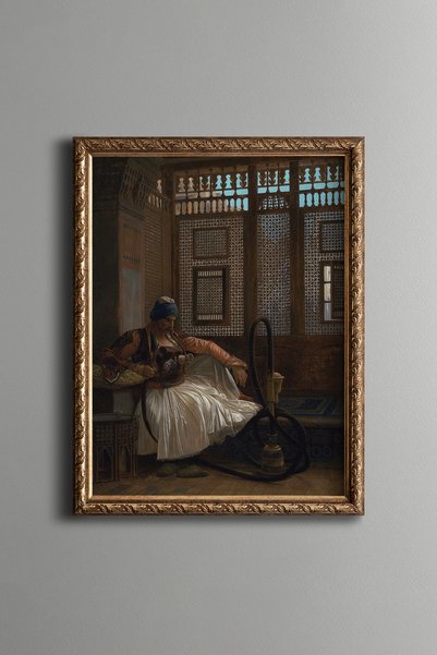 epiqart الأرنب في الراحة - لوحة بنمط عتيق - نموذج رفيع