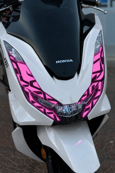 Banxtre Honda Pcx Wide Fit Tribal Tattoo Pattern Headlight Film Headlight Des...