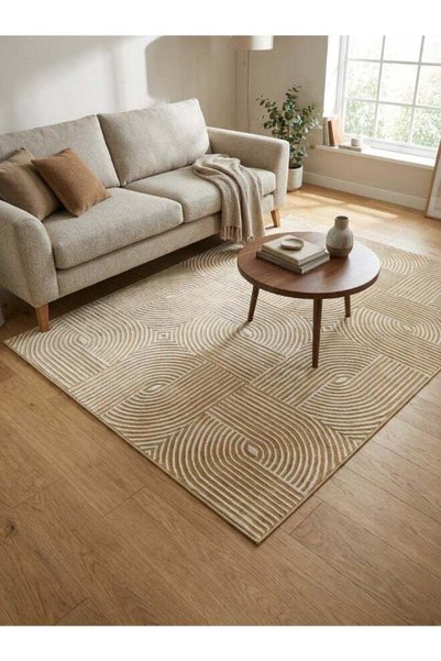 Noon East Carpet Rug Woven with Soft Texture |Metro Grid Design - Yell