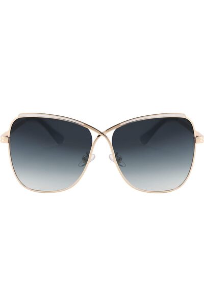 Generic Womens Pilot Sunglasses Oversized Butterfly X Shape Design Cateye Cut...