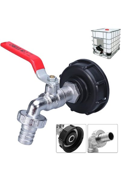 Noonedibs Adaptor rezervor IBC conector filet 1/2", robinet rezervor 1000L co...