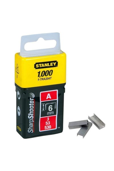 Generic 1-Tra204TBt Type A Staples, Silver, 6 Mm, Set Of 1000 Pieces