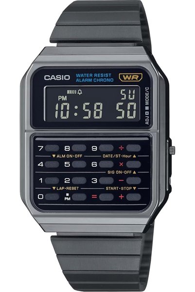 Generic Unisex Digital Dial Stainless Steel Band Watch