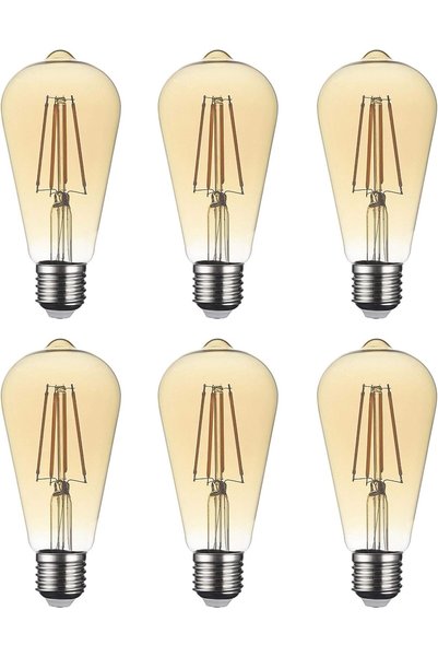 Generic E27 Screw LED Bulbs Vintage Filament Led Light Bulbs, ST64 Style Retr...