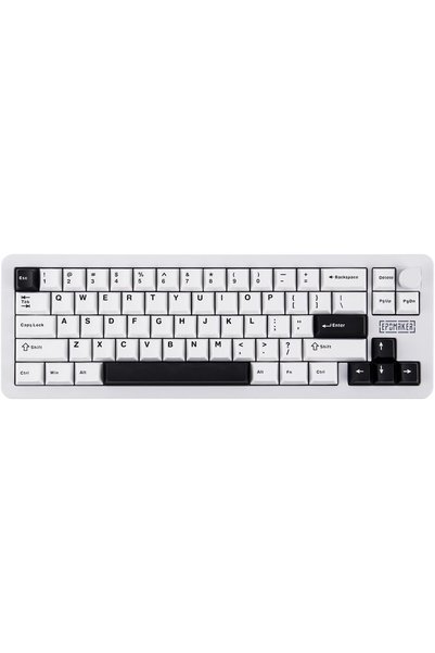 Generic لوحة مفاتيح ميكانيكية لاسلكية Galaxy68 QMK/VIA، مصنوعة من سبائك الألو...