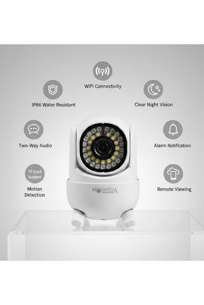 Fara brand Cameră de Supraveghere PTZ Exterior/Interior Wi-Fi UHD 4MP, Detect...