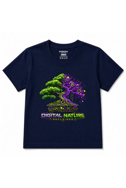 Rabona Fashion Digital Nature Reclaimed – Cyberpunk Bonsai Tree Kids Graphic ...
