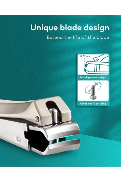 Mr Green MR.GREEN Professional Nail Clippers 2PC Kit Japanese Nail Cutter with Built-in Reservoir File, Stainless Steel for Men, Women, Children, Foot and Hand