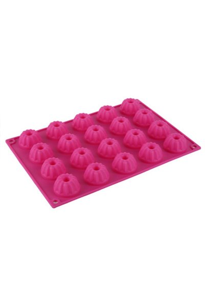 Noonedibs Mini silicon cu 20 de găuri în formă de floare, mucegai pentru tort...