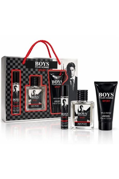 Fara brand Caseta cadou Boys Sport -3 piese pentru barbati, Parfum 50 ml, Min...