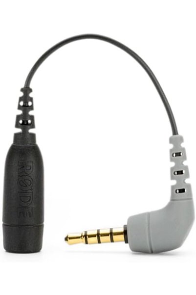 Generic كابل محول ميكروفون Rode Sc4 3.5mm Trs إلى Trrs، 3 بوصات، أسود، Displa...
