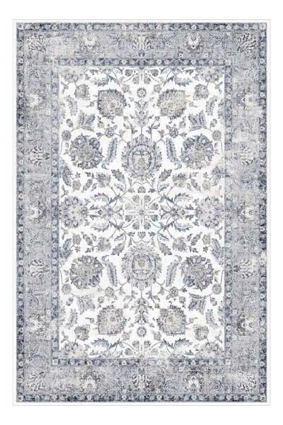Noon East Carpet Rug Anti-Slip- Size- 153 x 214 (5x7 ft) | Color- Grey