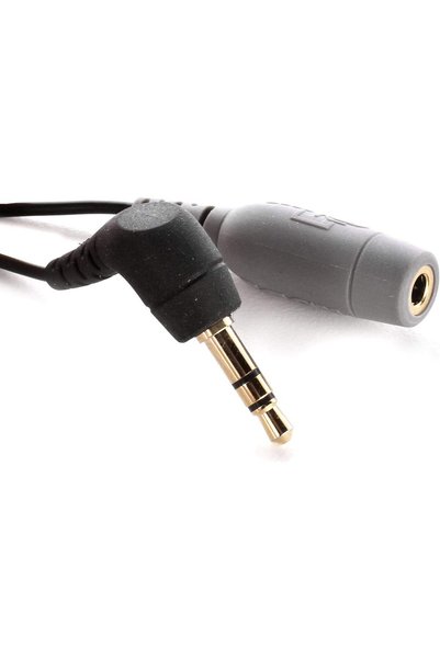 Generic محول كابل Rode SC3 3.5mm TRRS إلى TRS لميكروفون smartLav، أسود