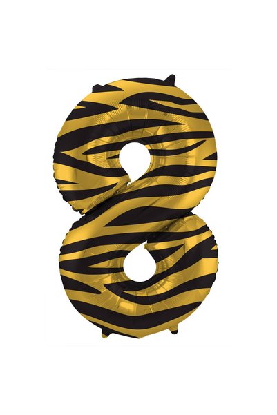 Folat Balon din folie numărul 8 Tigru 86 cm