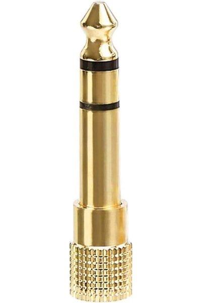 GENERAL FARLINK 6.5mm to 3.5mm Audio Jack Adapter Gold-Plated for Instruments