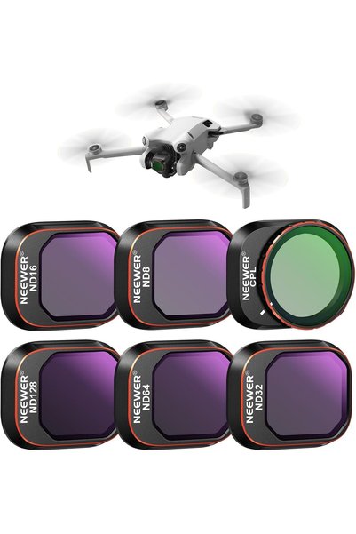 Generic مجموعة فلاتر ND&CPL قابلة للتركيب متوافقة مع DJI Mini 4 Pro، تتضمن 6 ...