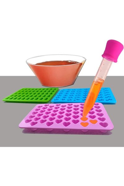 Noonedibs Formă ursuleț gumos, forme de bomboane din silicon cu 5 piese cu 2 ...