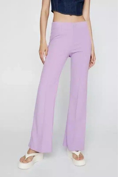 NASTY GAL Pantaloni evazați cu talie joasă