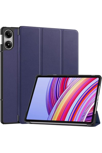 Generic غطاء ذكي نحيف وصلب لجهاز Redmi Pad Pro مقاس 12.1 بوصة، مع خاصية التشغ...