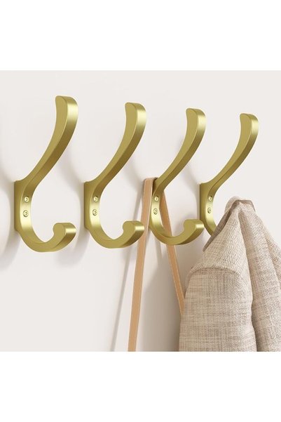 GENERAL Hanging Coat Hooks Wall Mount - Heavy Duty (30LB), Large Coat Hanger ...