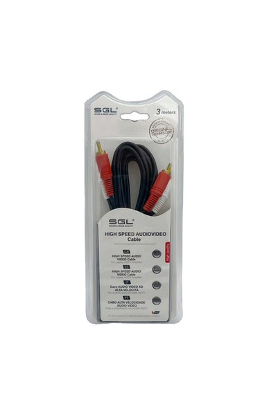 Tradesor Καλώδιο σήματος RCA - 404 - 2xRCA αρσενικό/2xRCA αρσενικό - 3μ - 096254