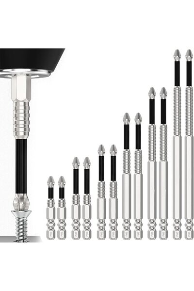 Generic 12PCS High Magnetic Screw Driver Drill Bit Set, Magnetic Drill Bits A...