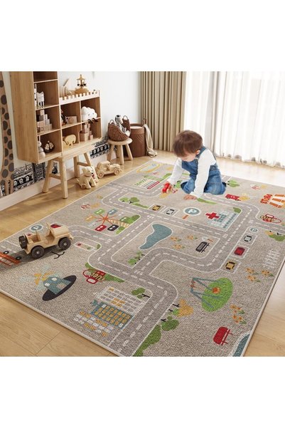 Generic سجادة لعب ناعمة للأطفال، بساط لعب للأولاد والبنات، سجادة غرفة ألعاب ب...