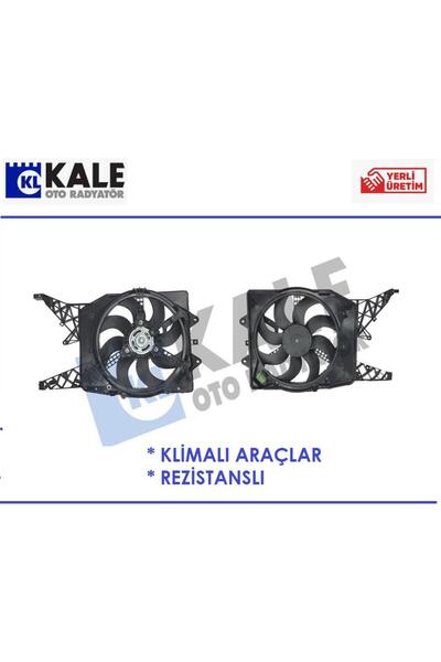 KALE FAN MOTORU OPEL CORSA D 1,3/1,7 CDTİ 1,4 1,6T BRAVO 2 1,4 1,6/2,0 D-MJT KLİMALI 385 MM. 2 PİN 356355