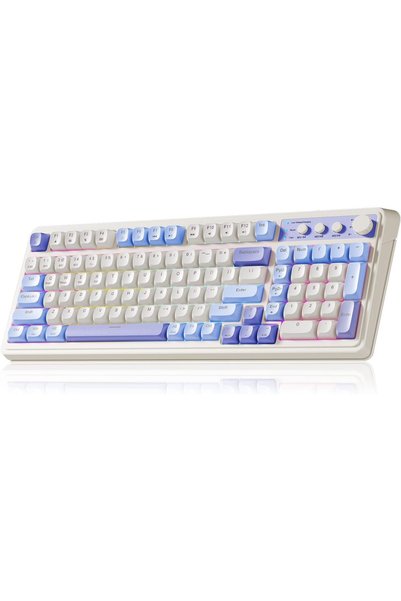 Generic لوحة مفاتيح 99 مفتاح، تدعم ثلاثة أنماط اتصال: بلوتوث/2.4 جيجاهرتز/USB...