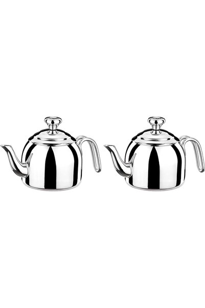 Generic إبريق شاي دروبا سعة 1.3 لتر - A052، فضي، من الفولاذ المقاوم للصدأ (عب...