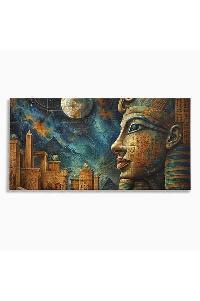 Luxcanva Tablou Canvas Misterele Egiptului Antic 140x70 cm pe Sasiu Lemn Egip...