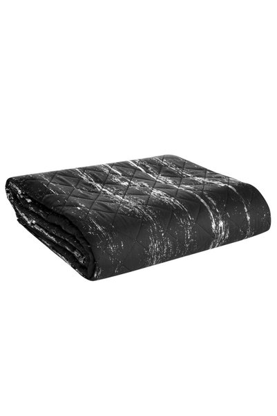 Design 91 Cuvertura de pat 200x220 1 negru argintiu D91