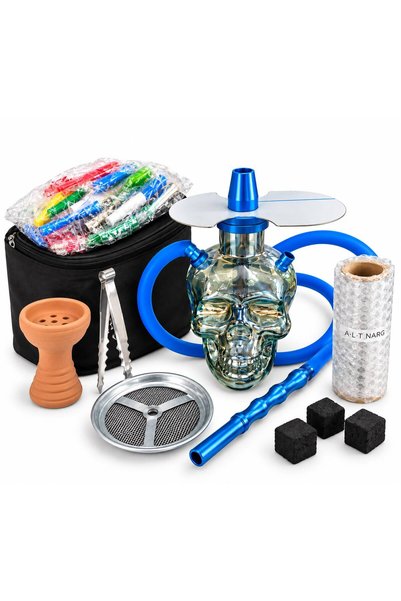 ALTOĞ NARGİLE Nargile Takımı kuru kafa Çantalı Set
