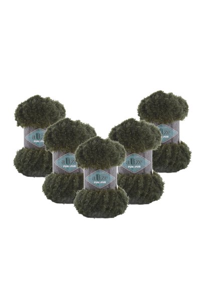 Alize Fur&Fur (620) 5 Τεμάχια 500 Γραμμάρια 250 Μέτρα Νήμα για Πλέξιμο Φαντασίας