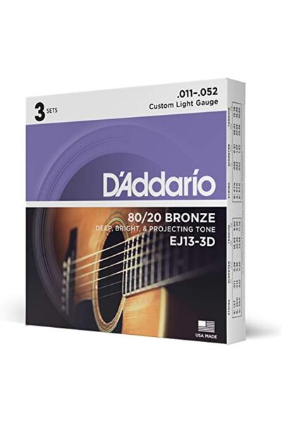 Generic Guitar Strings - Acoustic Guitar Strings - 80/20 Bronze - For 6 Strin...