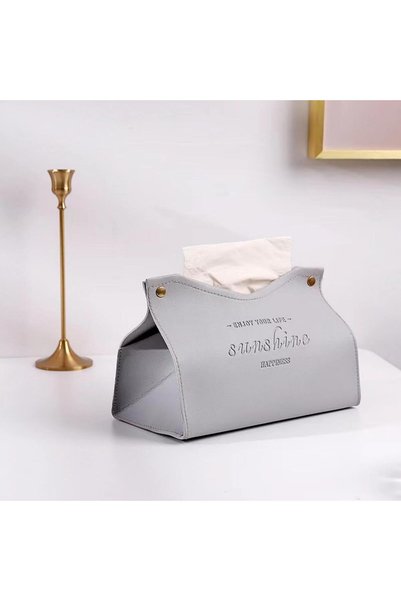 GENERAL Leather Tissue Box Cover Holder for Bedroom, Office, Living Room, Car...