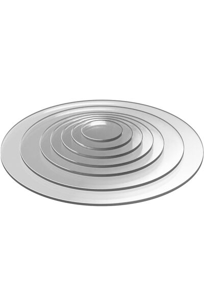 Generic Acrylic Glass Plate - Round Cuts to Measure (Diameter 300 mm & Thickn...
