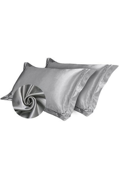 Generic غطاء وسادة من حرير التوت للشعر والبشرة، مقاس قياسي 19 × 29 بوصة، ناعم...