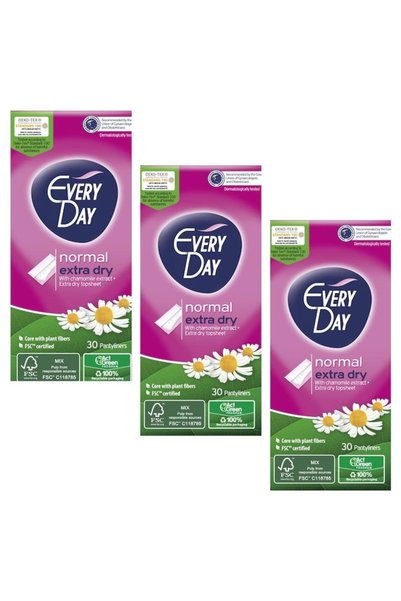 EveryDay Set de 3 x Protecții zilnice extra, 30 bucăți